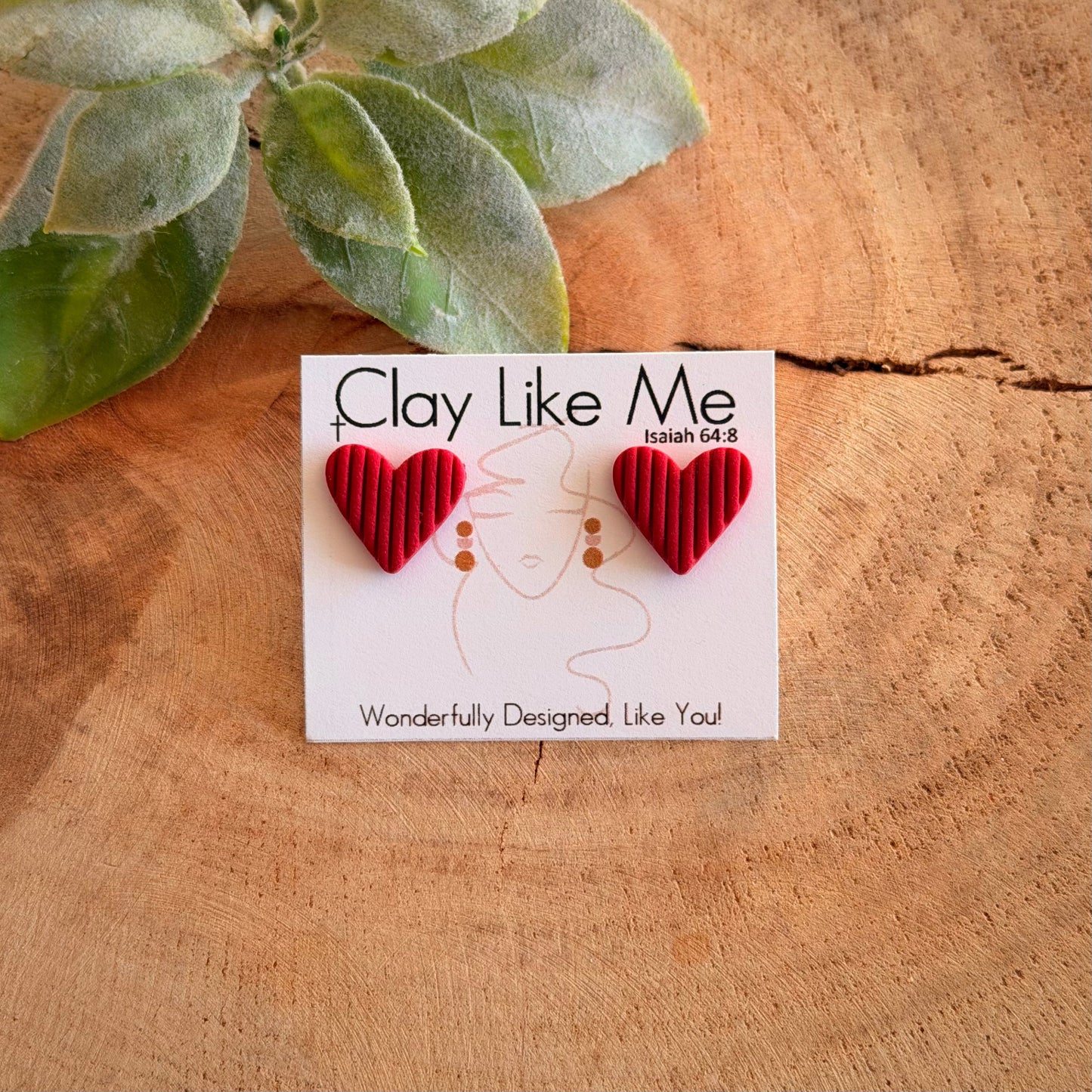 Heartfelt Studs (multiple colors)