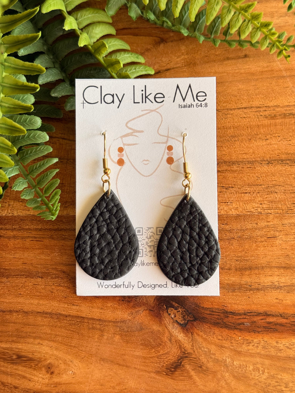 Leather Teardrop (multiple colors)