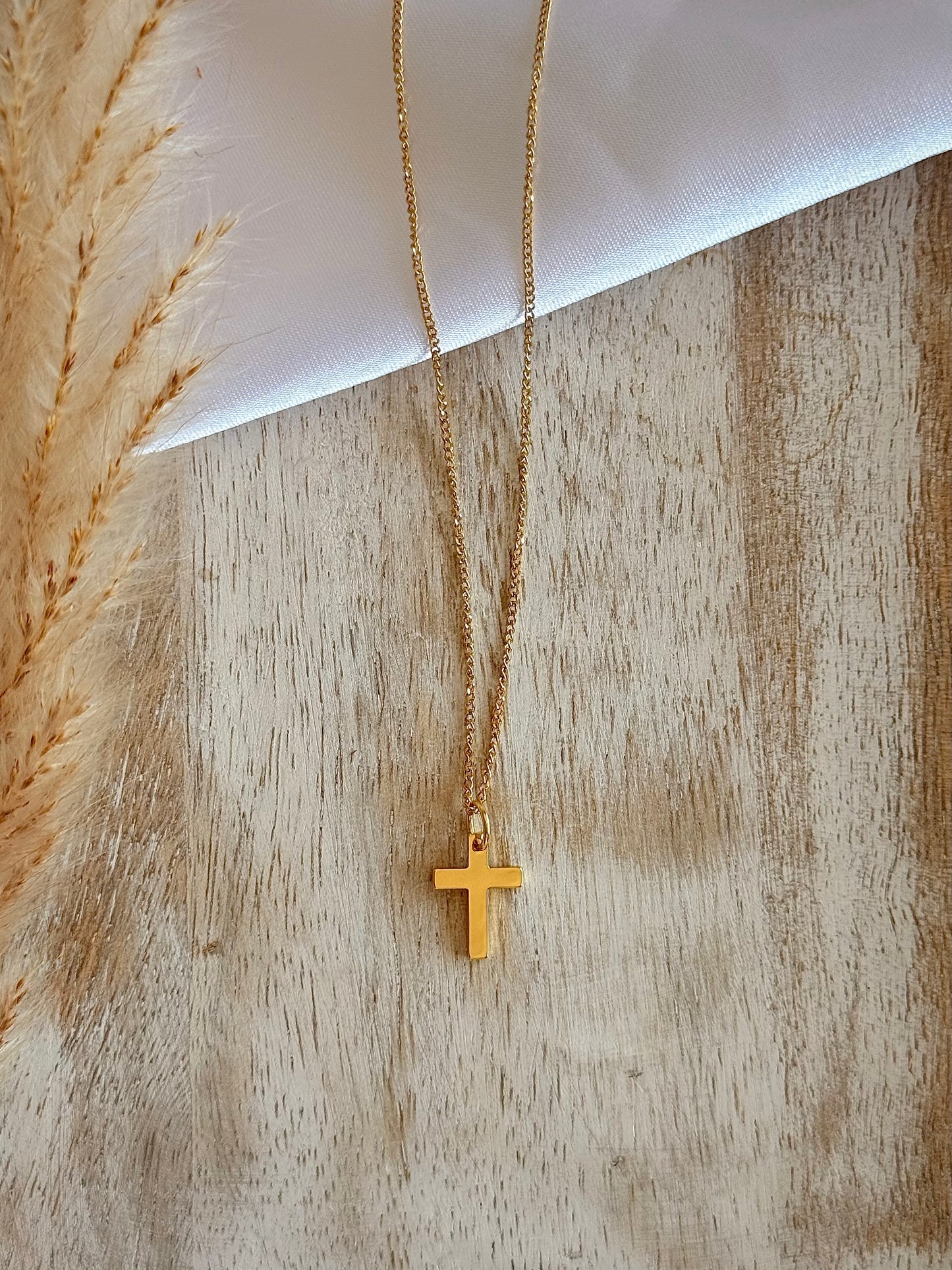 Dainty Gold Cross