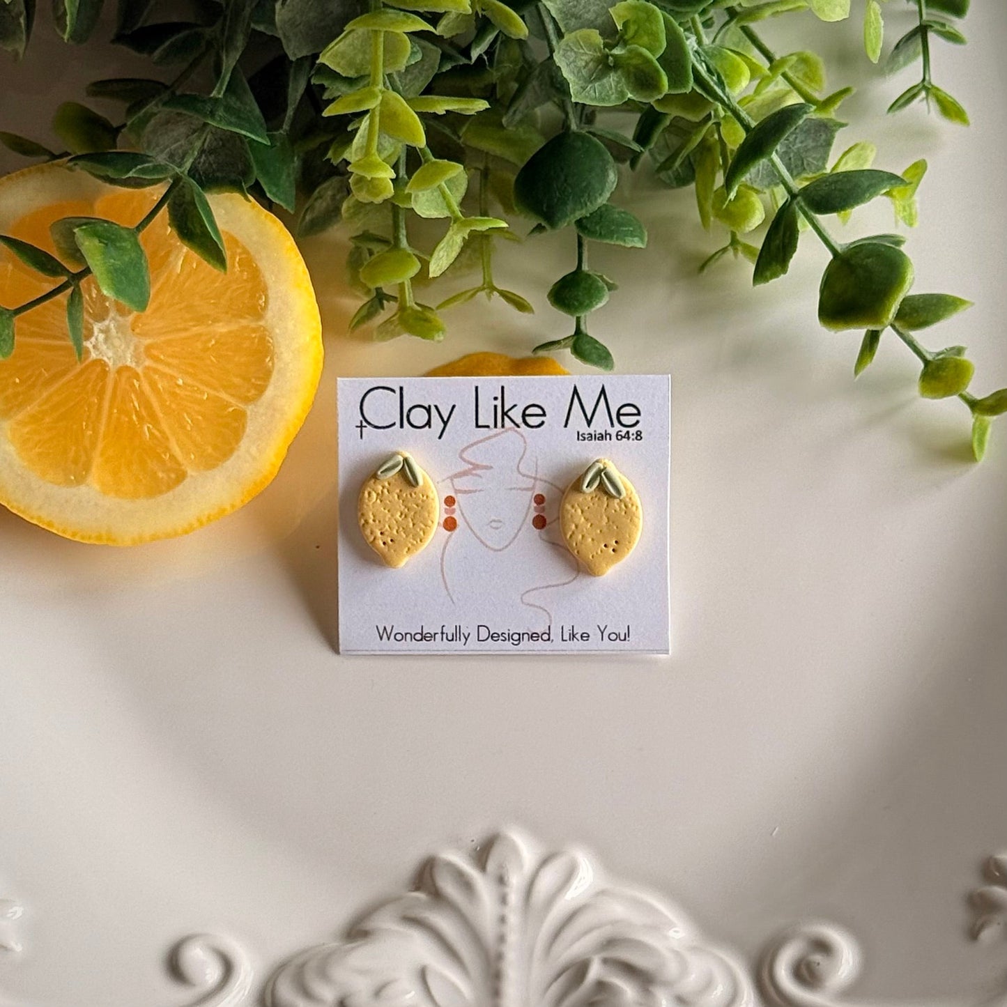 Amalfi Lemon Studs