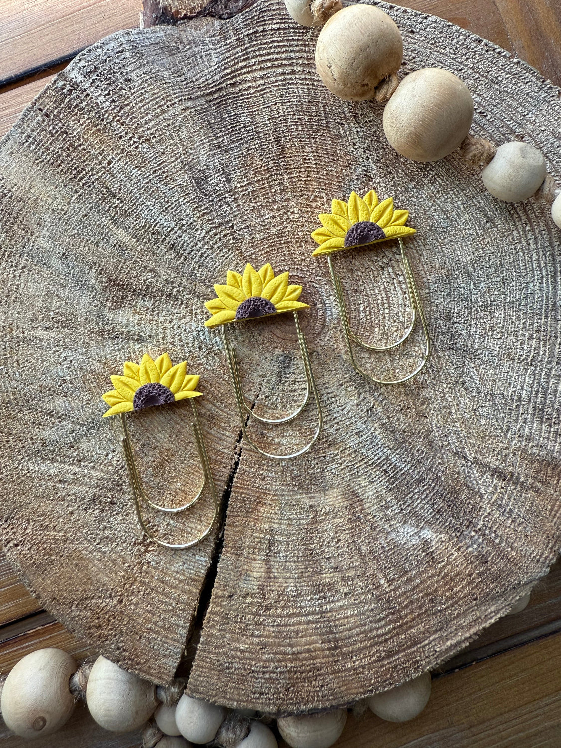 Sunflower Paperclip Bookmark