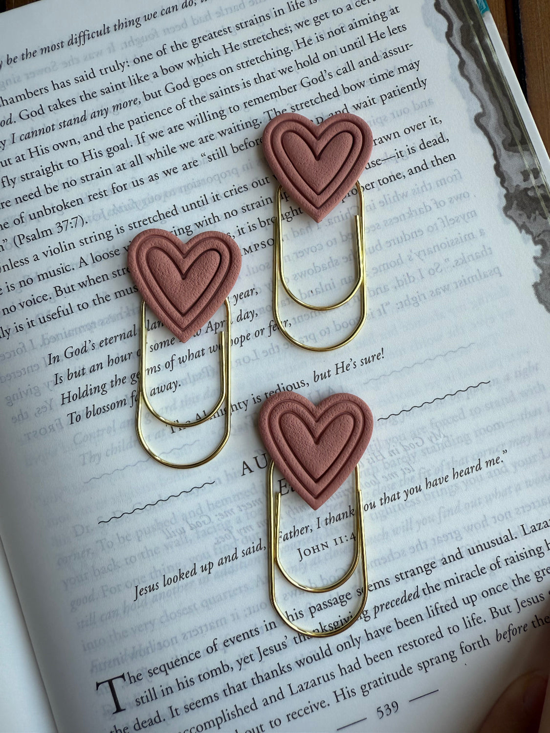 Heart Paperclip Bookmark