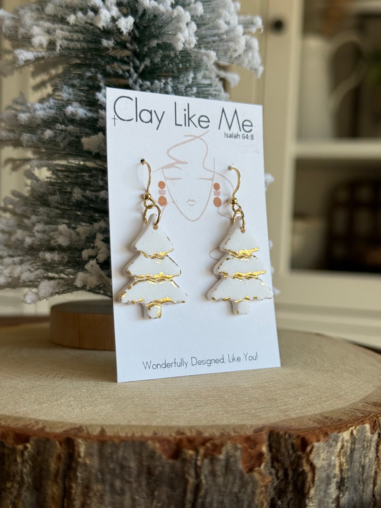 Shimmering Holiday Trees (gold & silver)
