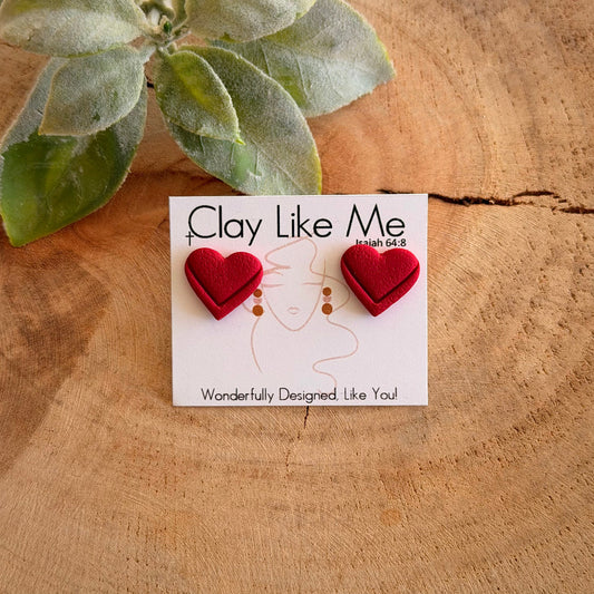 Heart Studs (multiple colors)