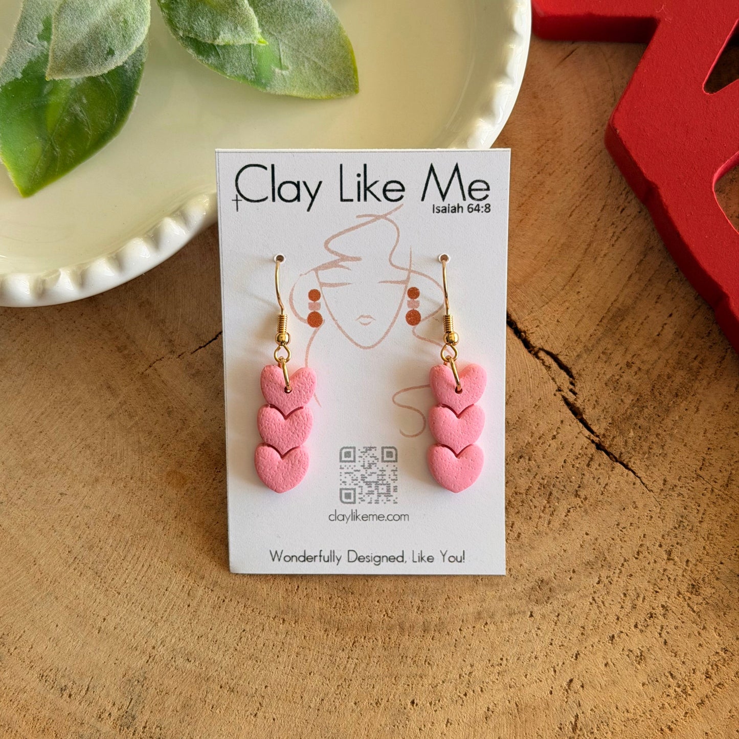 Petite Heart Trio (multiple colors)