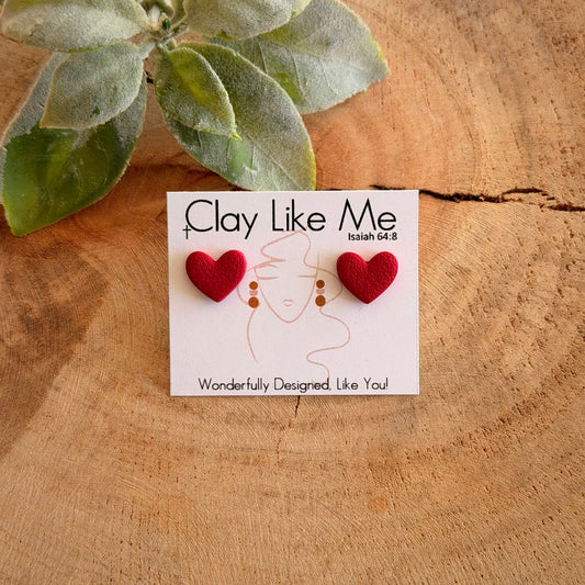 Mini Heart Studs (multiple colors)