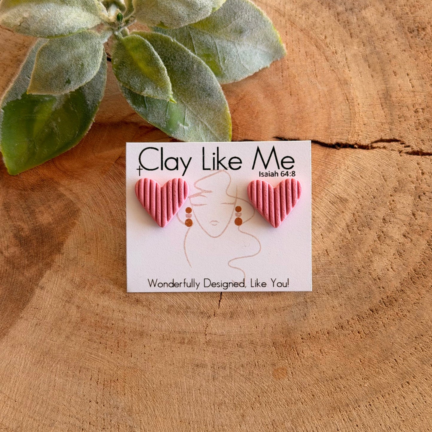 Heartfelt Studs (multiple colors)