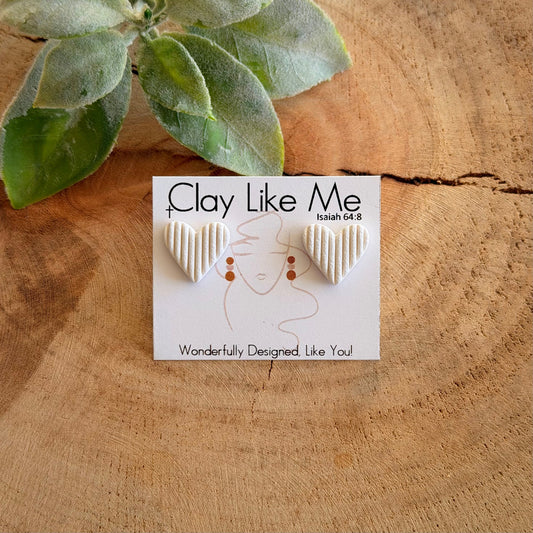 Heartfelt Studs (multiple colors)