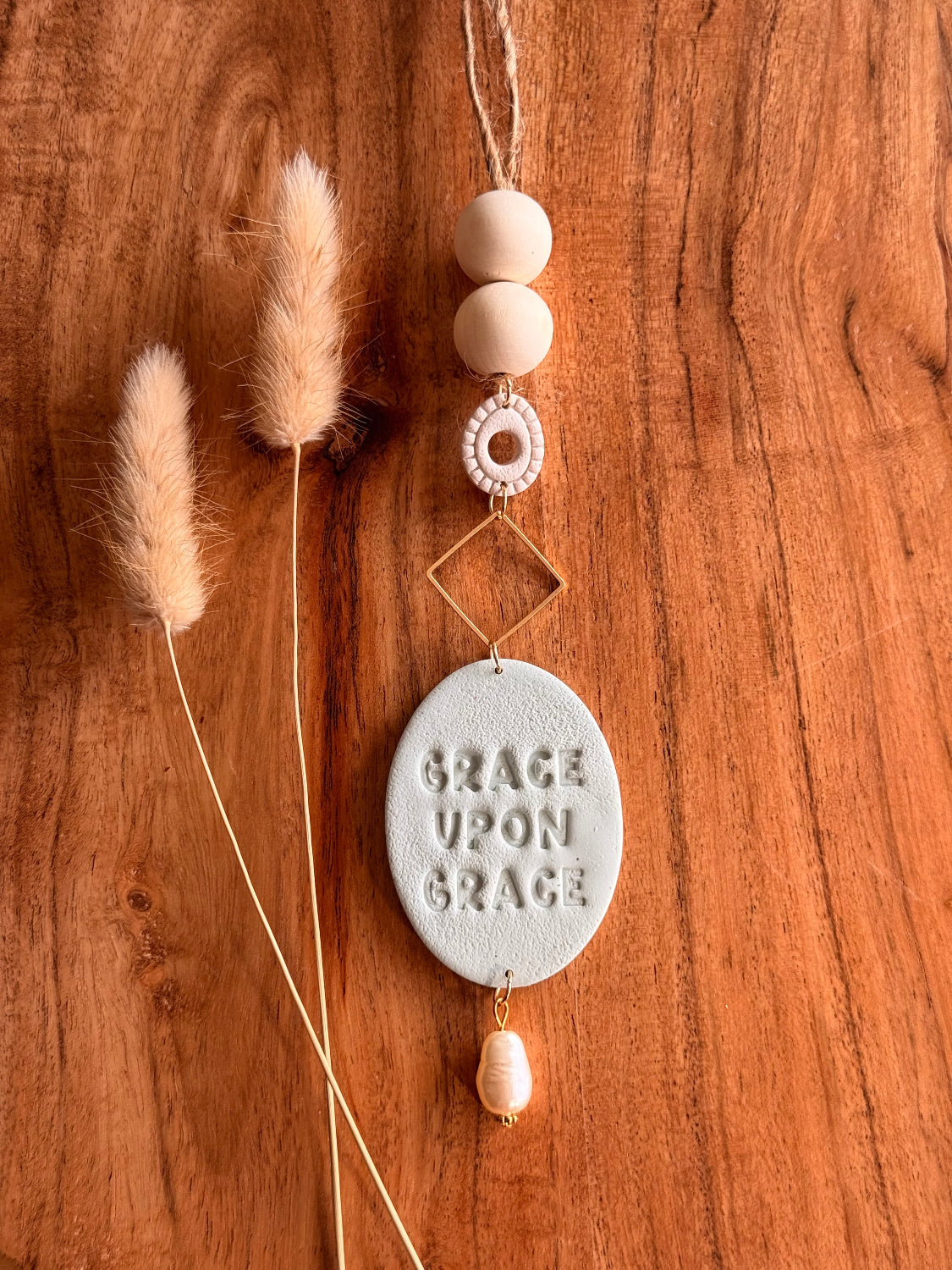 "Grace Upon Grace" Car Charm