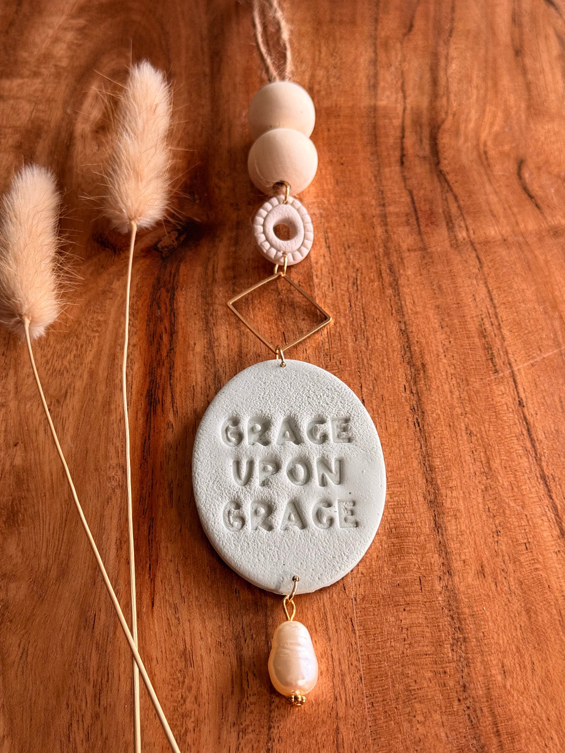 "Grace Upon Grace" Car Charm