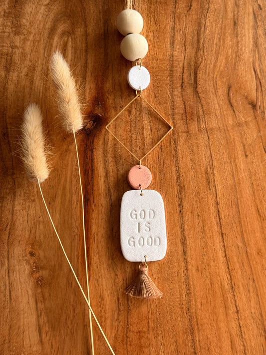 "God is Good" Car Charm