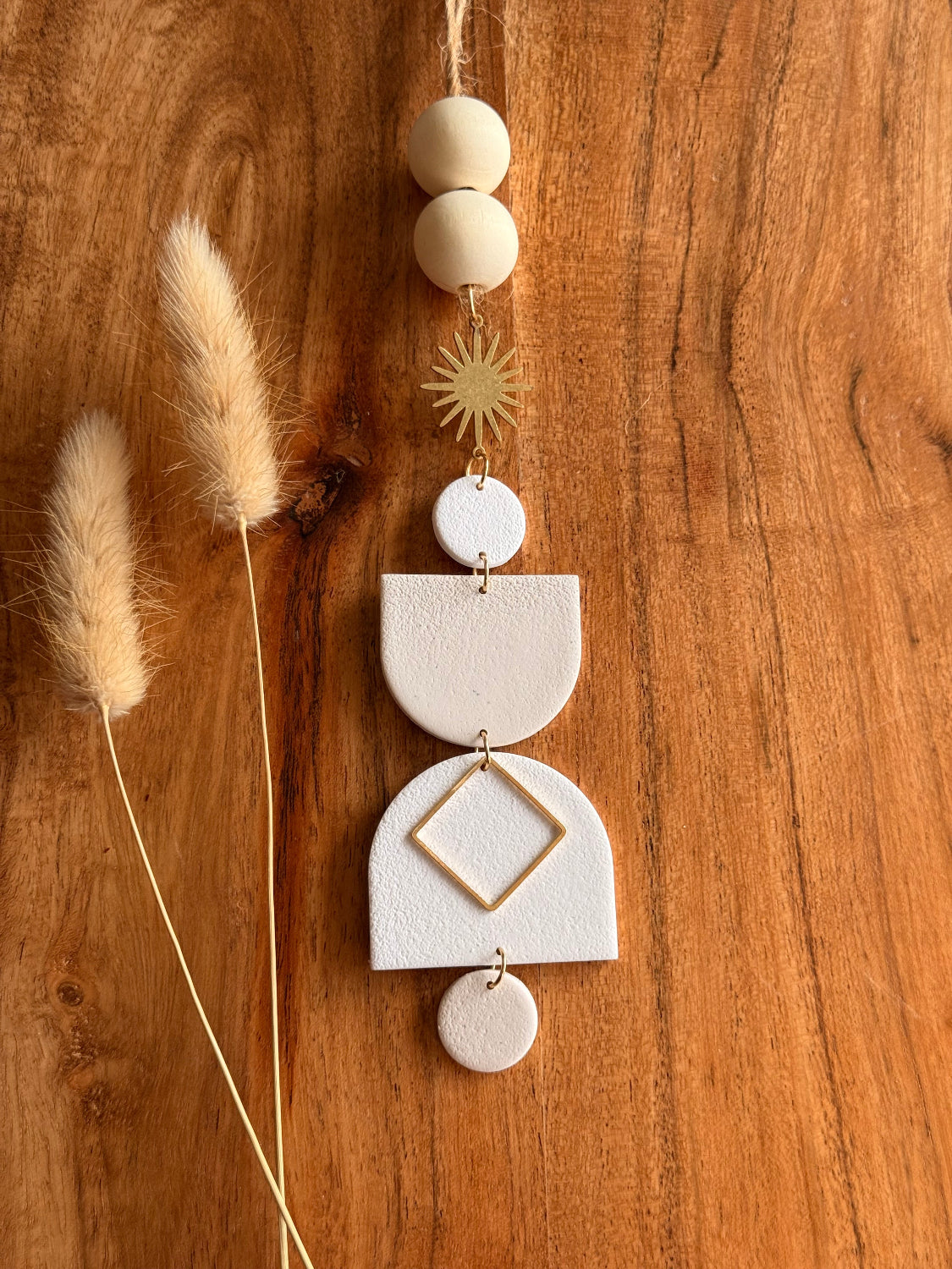 Boho Cream Car Charm