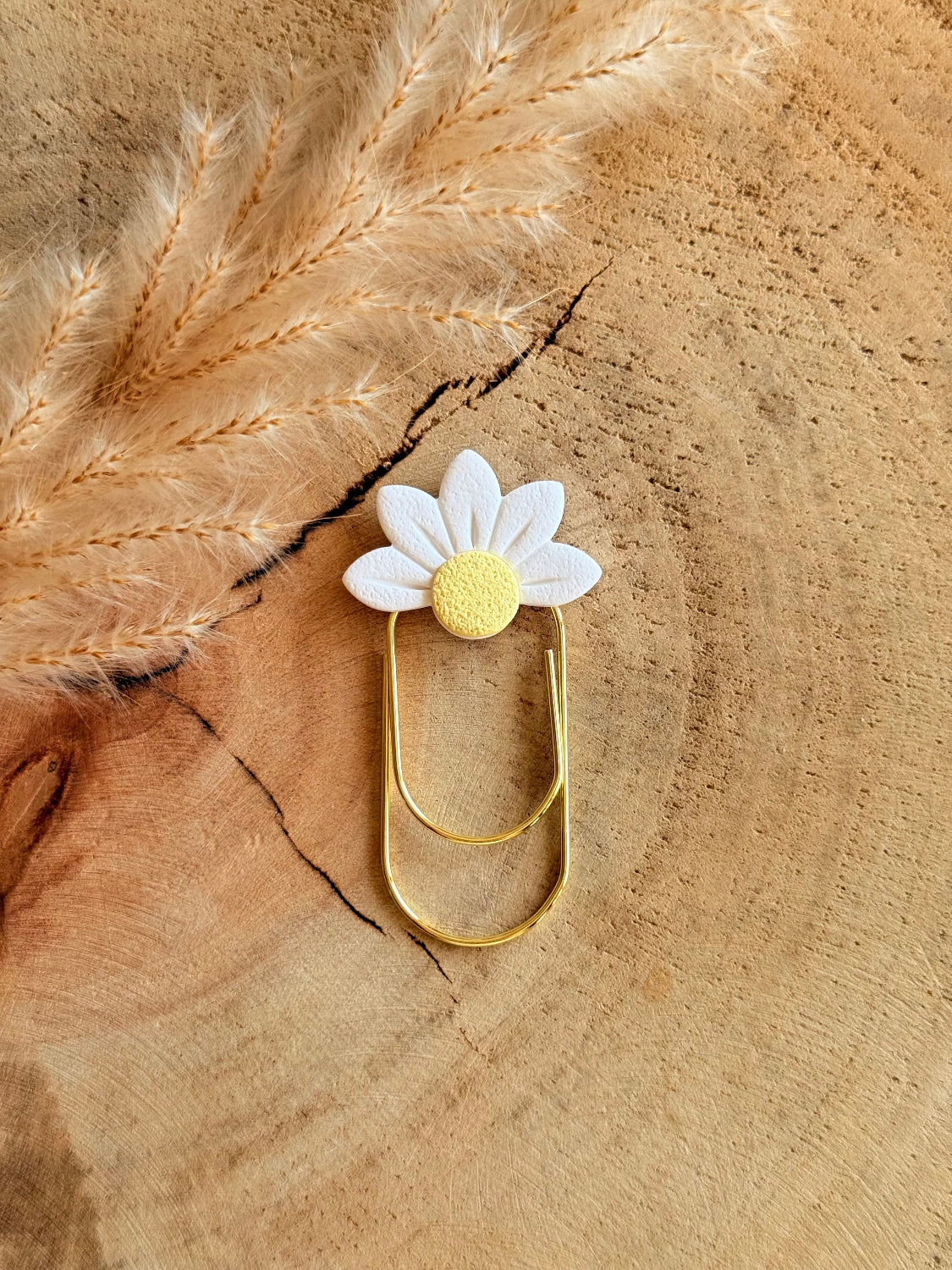 Half Flower Paperclip Bookmark