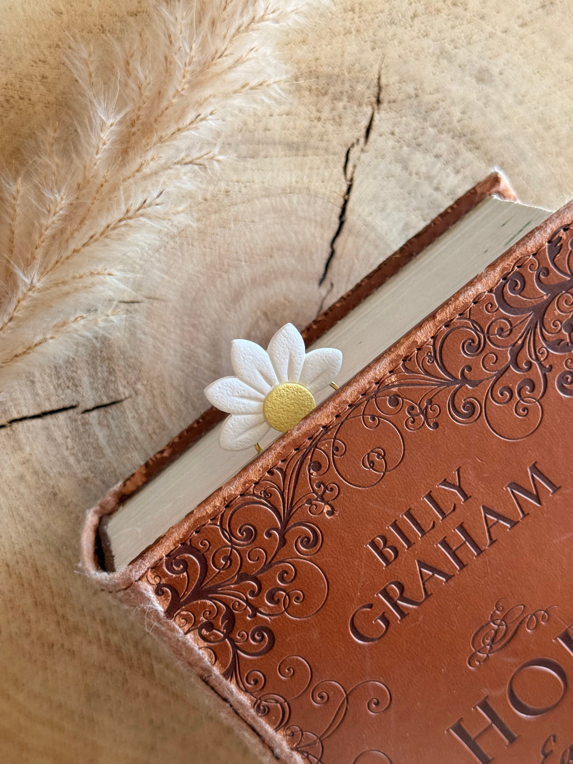 Half Flower Paperclip Bookmark
