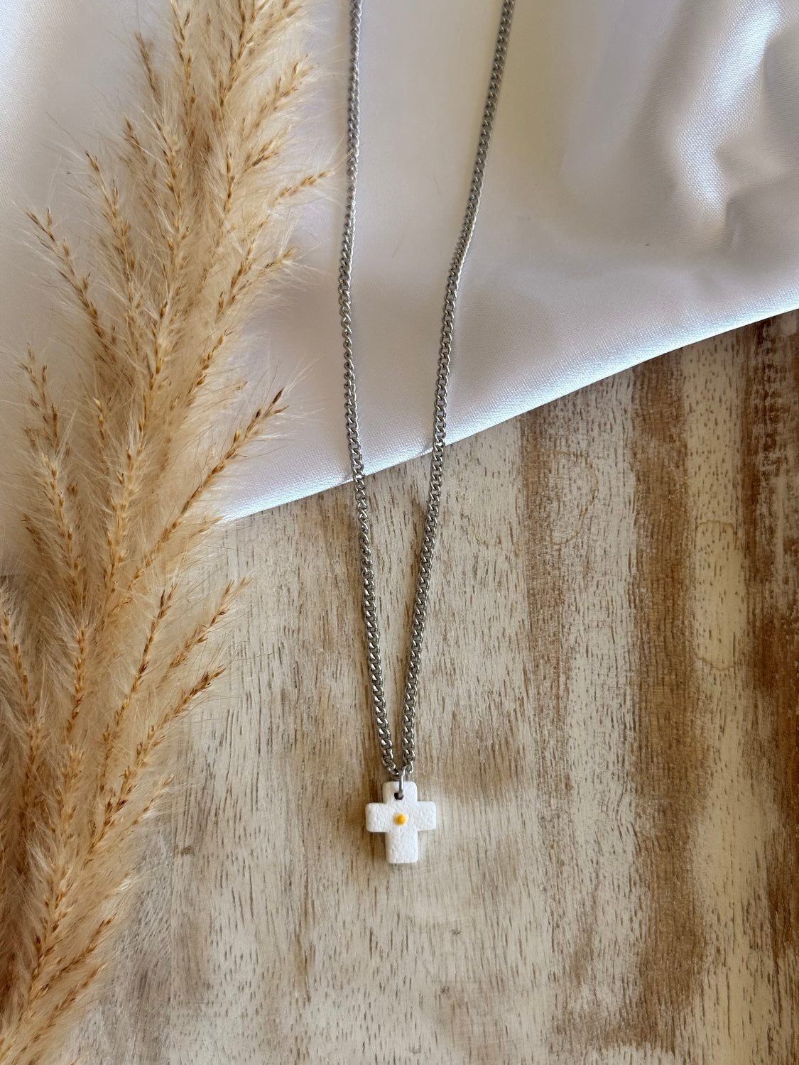 White Dainty Cross