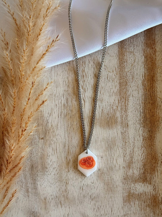 Cinnamon Roll Necklace