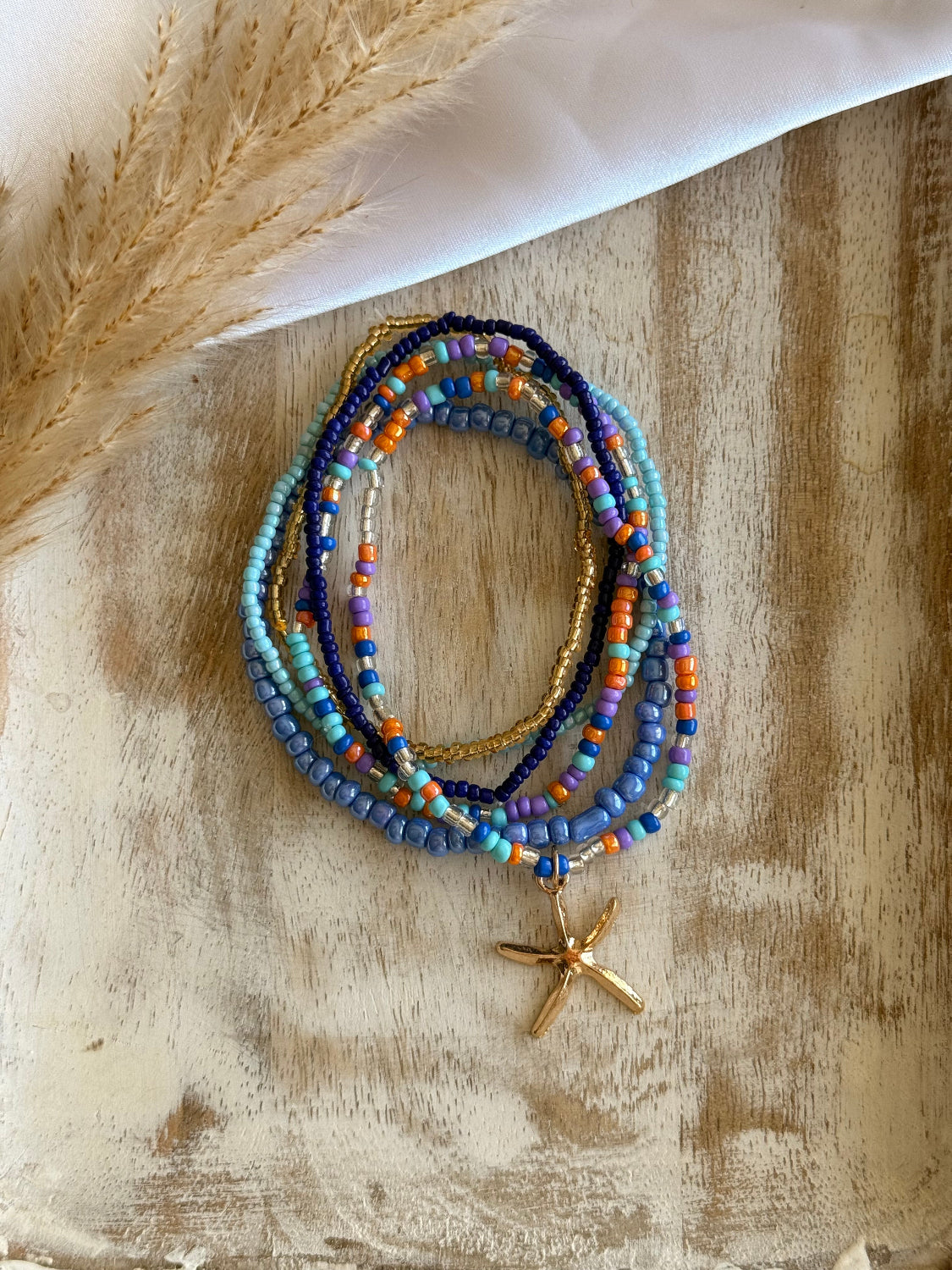 Blue Anklet Set