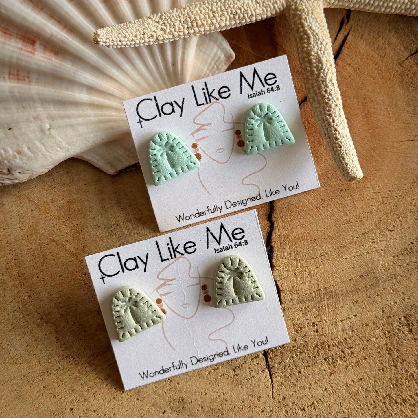 Palm Tree Studs