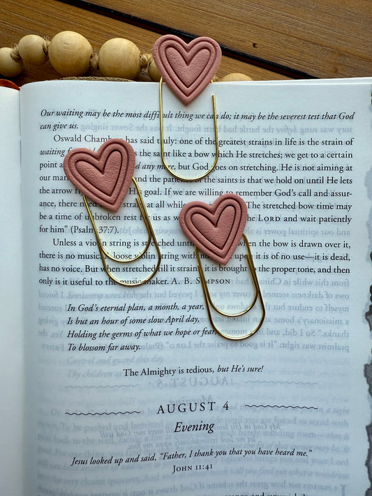 Heart Paperclip Bookmark