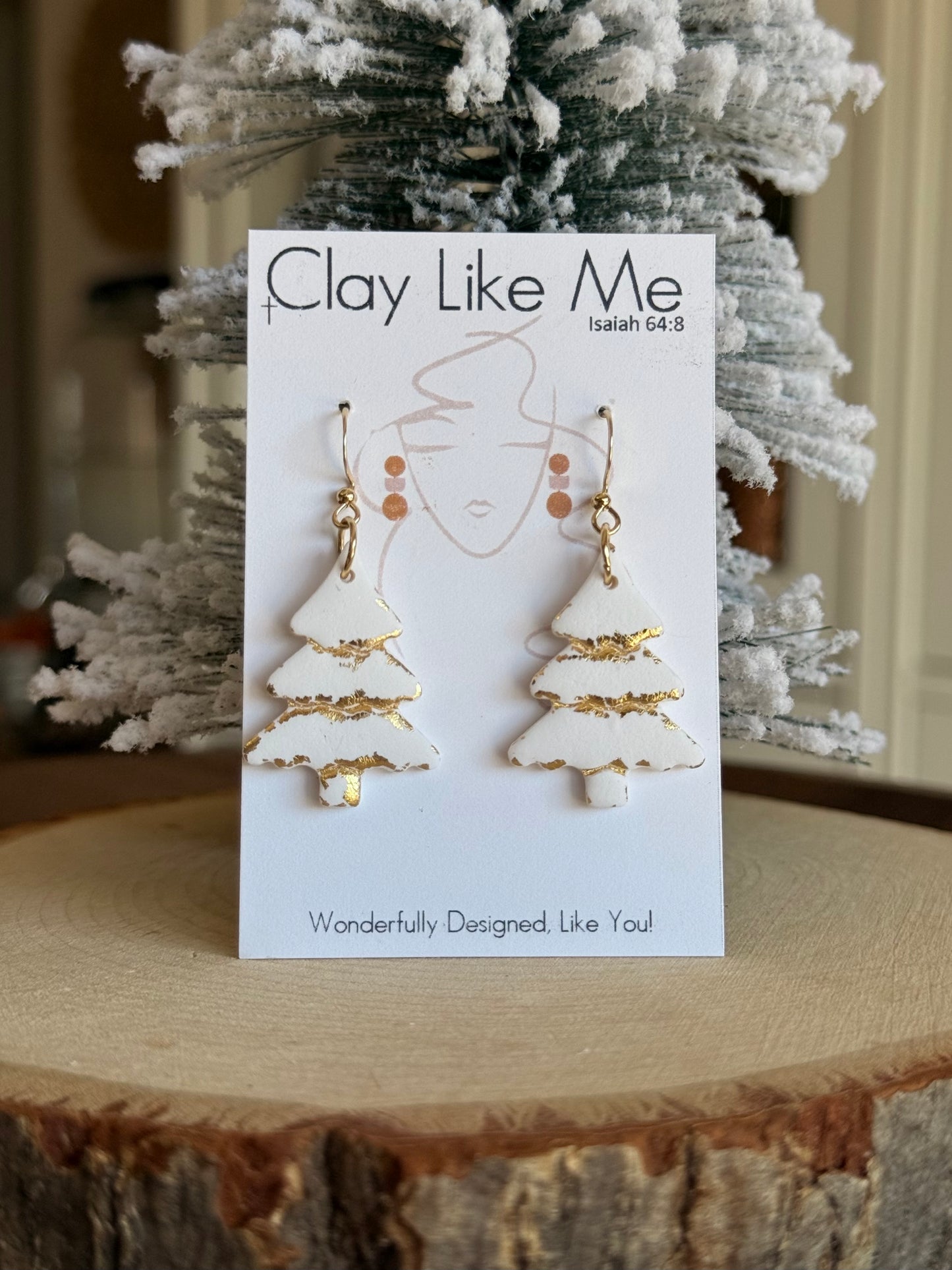 Shimmering Holiday Trees (gold & silver)